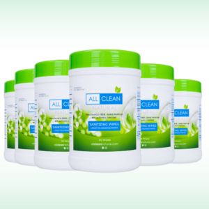 All Clean Natural Sanitizing Wipes - Pack of 6, 110ct each (80% Alcohol)